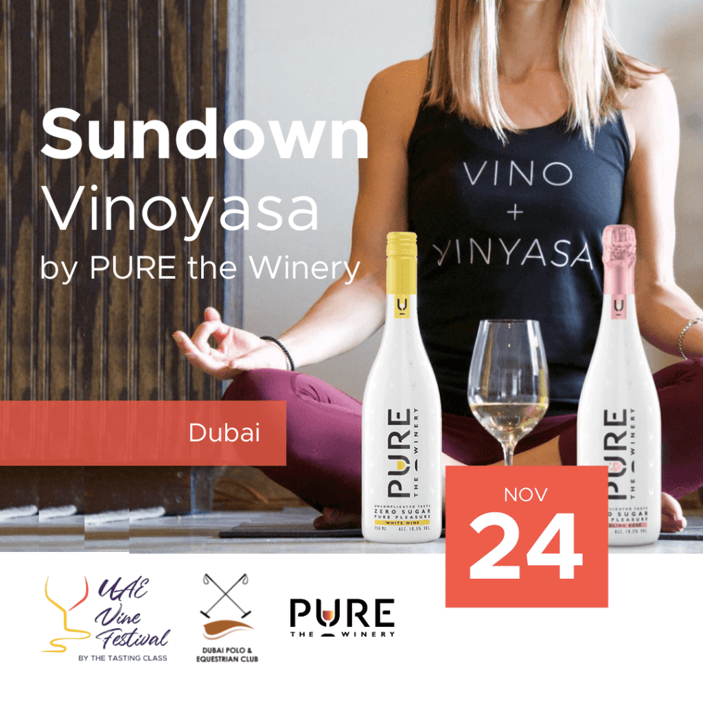 24 Nov - Sundown Vinoyasa by PURE the Winery at Dubai Polo Club