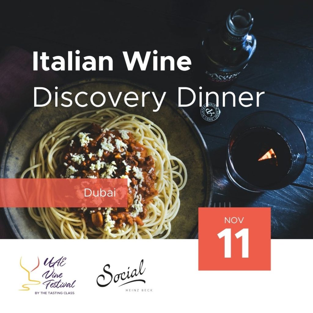 11 Nov - Italian Wine Discovery Dinner at Social by Heinz Beck